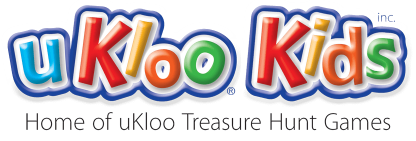 A green background with the words kloo kids written in it.